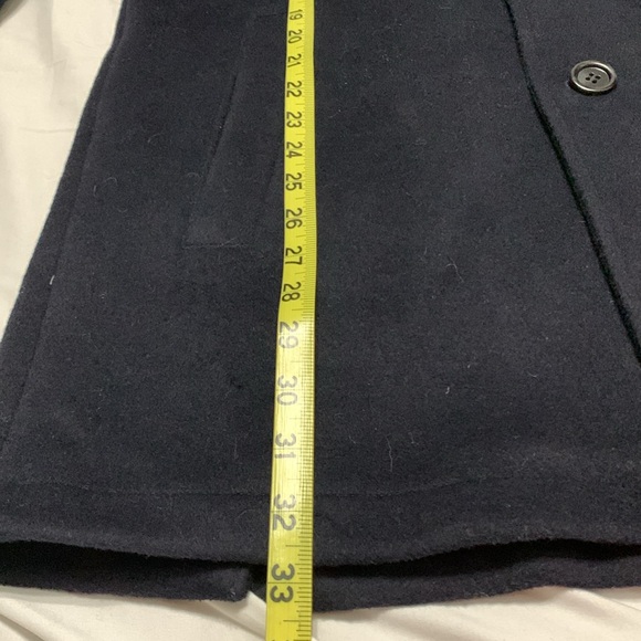 Robert Graham Navy Wool Pea Coat M - Picture 10 of 12
